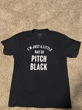 Unique Vintage I’m Just a Little Ray of Pitch Black Graphic Tee - Black